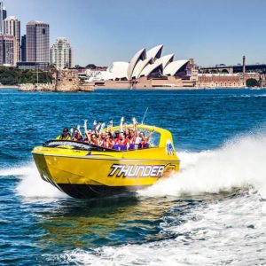 30-Minute Sydney Harbour Jet Boat Ride: Thunder Twist at Sydney Harbour Top Deck Lunch Cruise, Sydney, Australia OyMy.com Special Offers, Deals & Discounts in Australia